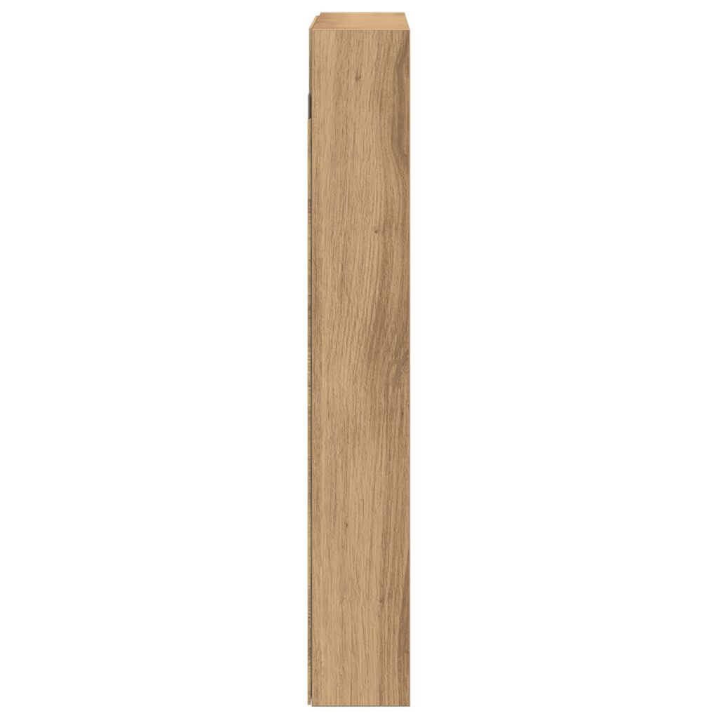 vidaXL Vitrinskåp artisan ek 60x8,5x58 cm konstruerat trä