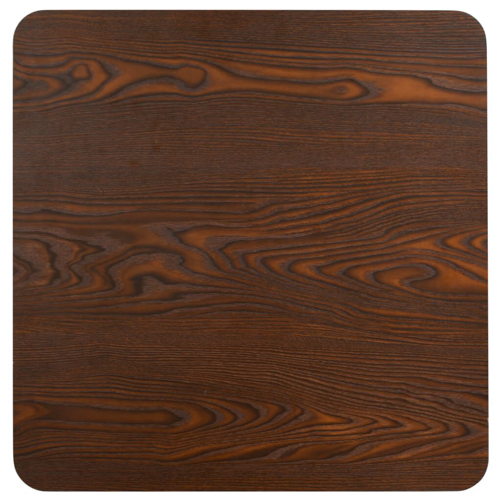 vidaXL Bistrobord mörkbrun 50x50 cm MDF