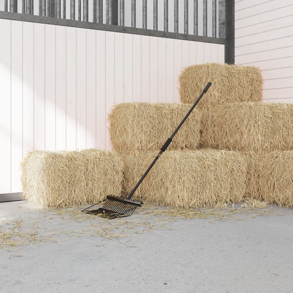 vidaXL Skaft till högaffel Ø3,5x127,5 cm svart stål