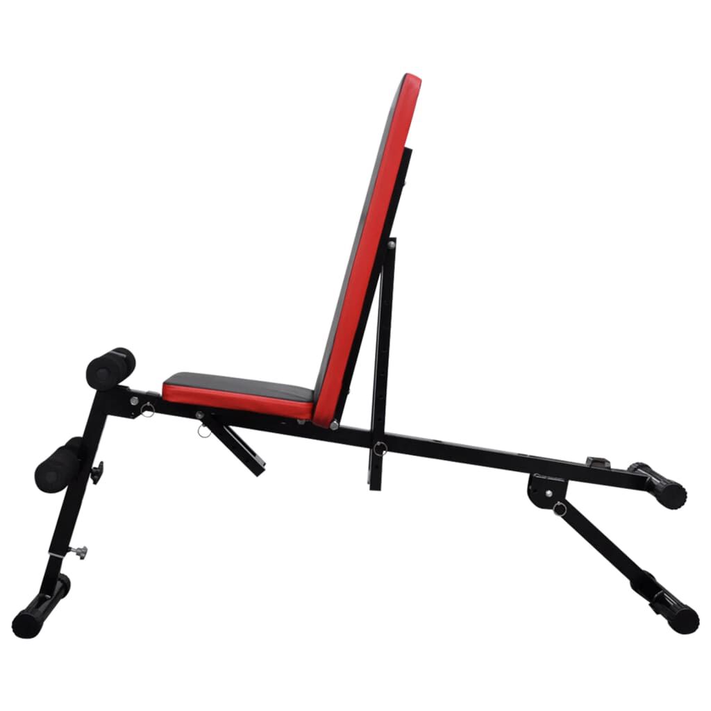 vidaXL Justerbar Sit-up-bänk