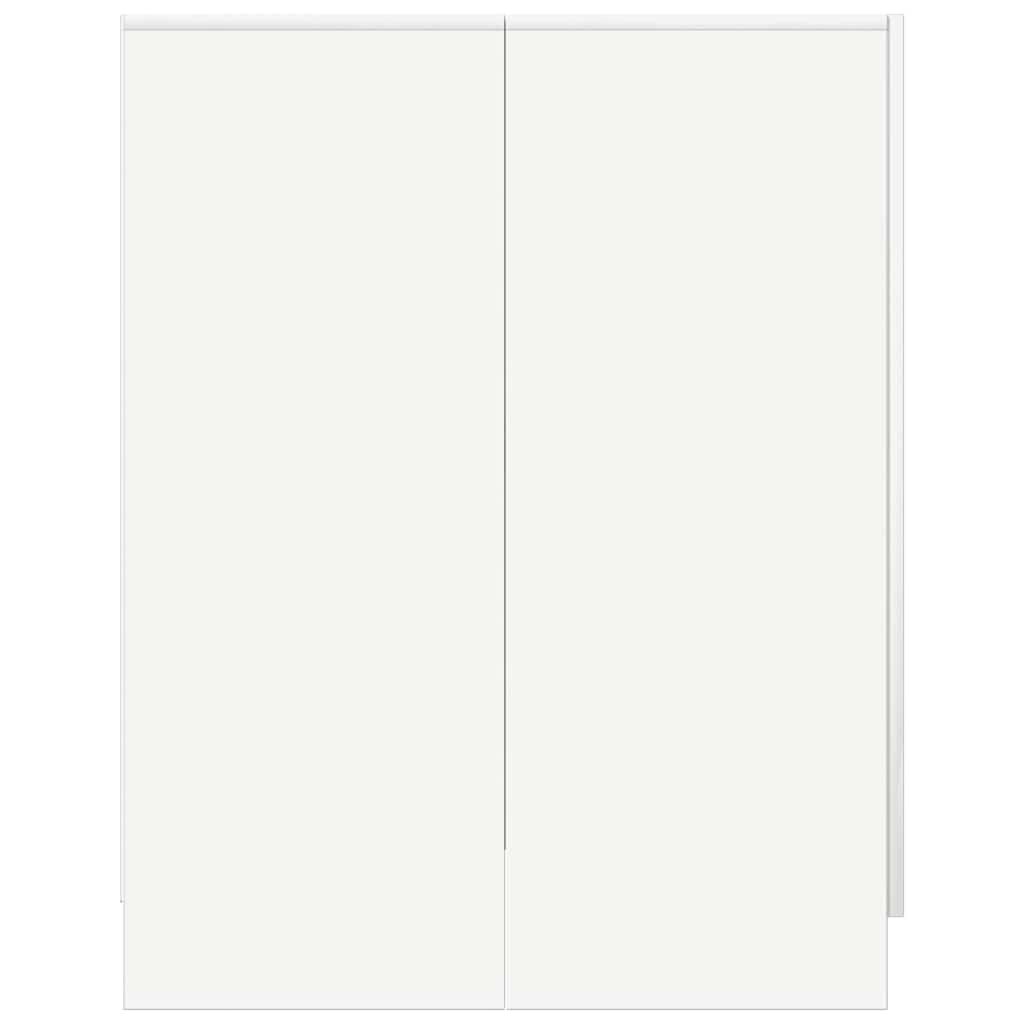 vidaXL Tvättmaskinsskåp vit 71x71,5x91,5 cm