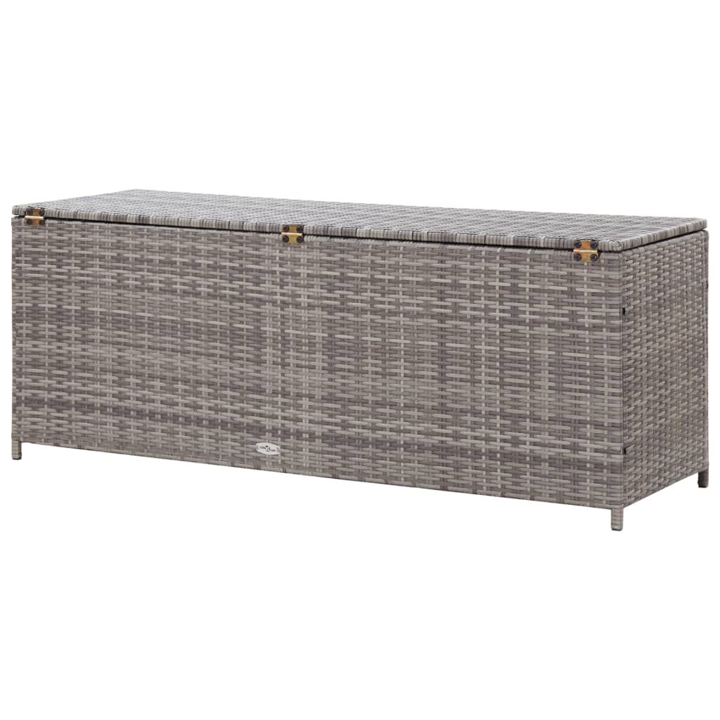 vidaXL Dynbox grå 120x50x60 cm konstrotting