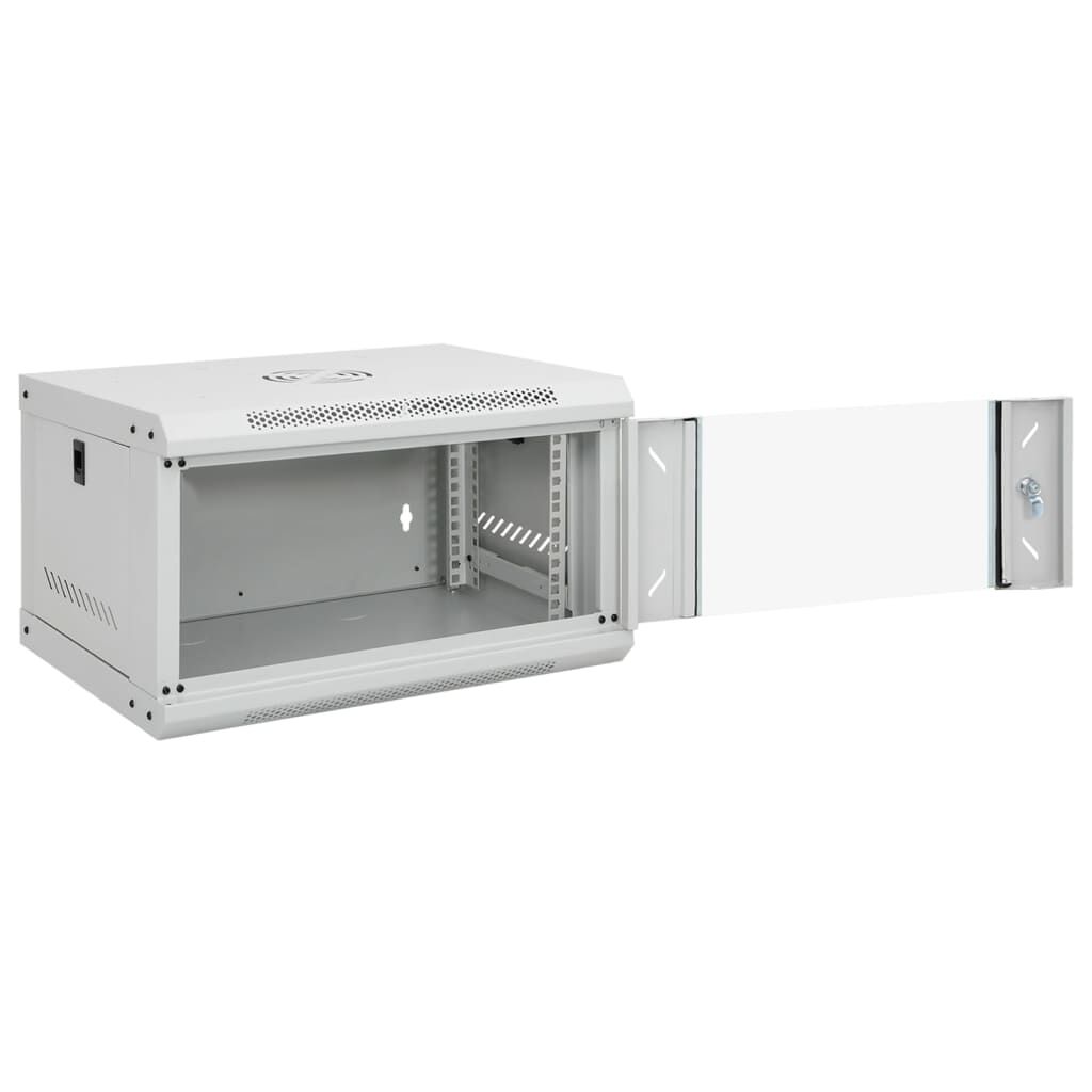 vidaXL 6U Nätverksskåp väggmonterat 19" IP20 53x40x30 mm