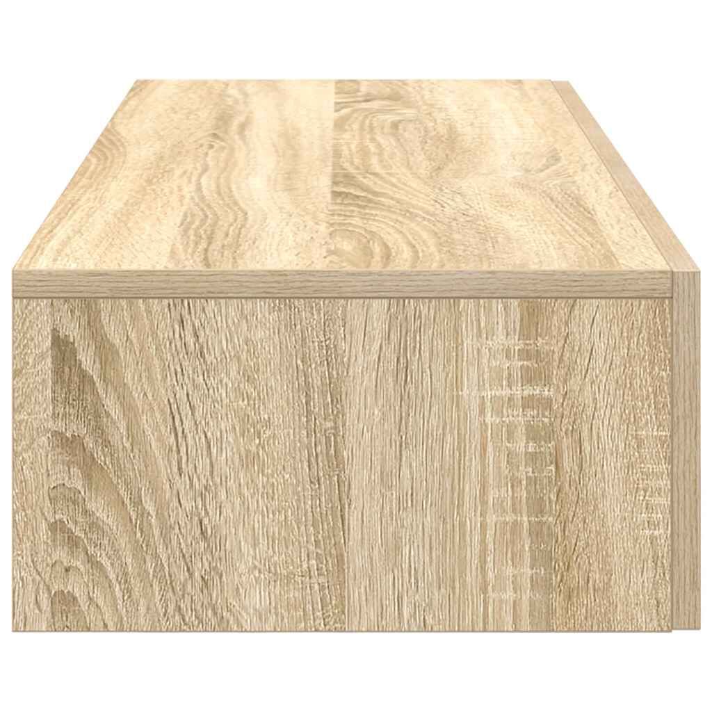 vidaXL Vägghylla med lådor sonoma-ek 60x26,5x15 cm konstruerat trä