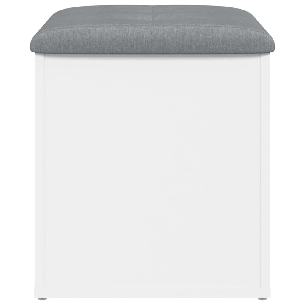 vidaXL Förvaringsbänk vit 42x42x45 cm konstruerat trä