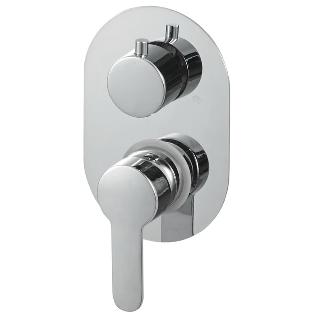 vidaXL Duschsystem rostfritt stål 201 silver