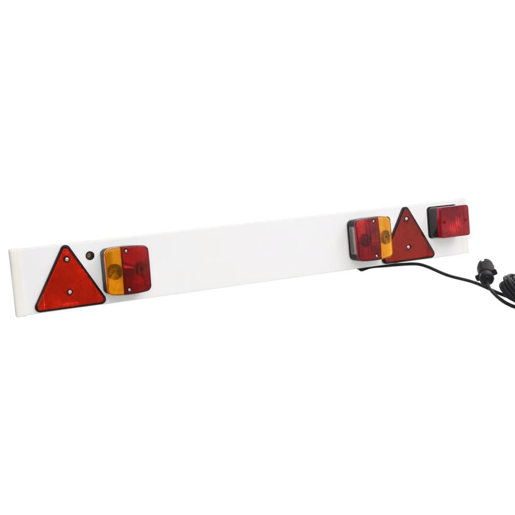 vidaXL Släpvagnsbelysning röd 115x7x14 cm 12V klassisk glödlampa