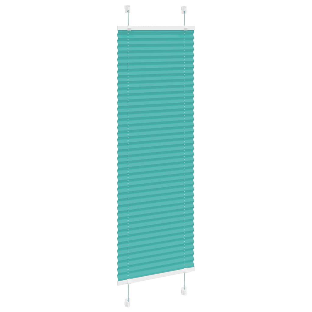 vidaXL Plisserad persienn bensingrön 40x100 cm tyg bredd 39,4cm