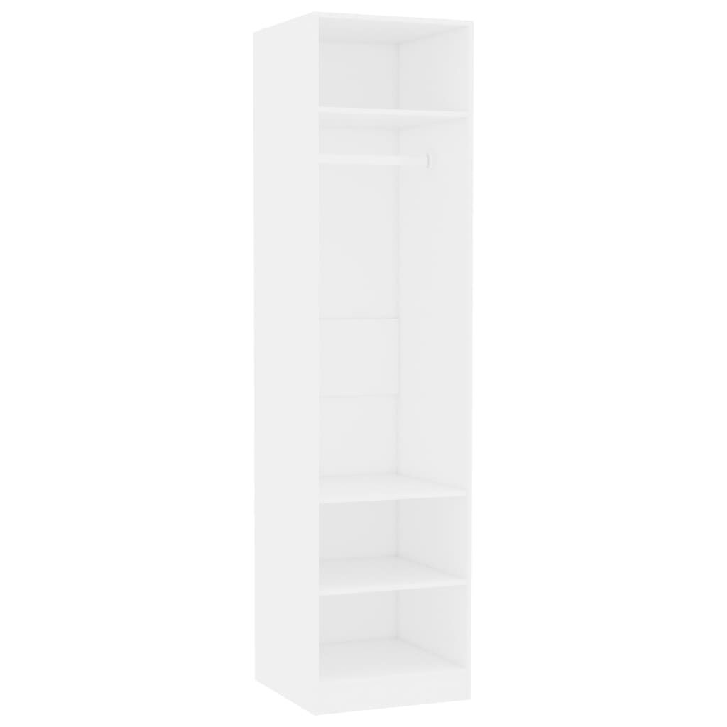 vidaXL Garderob vit 50x50x200 cm konstruerat trä