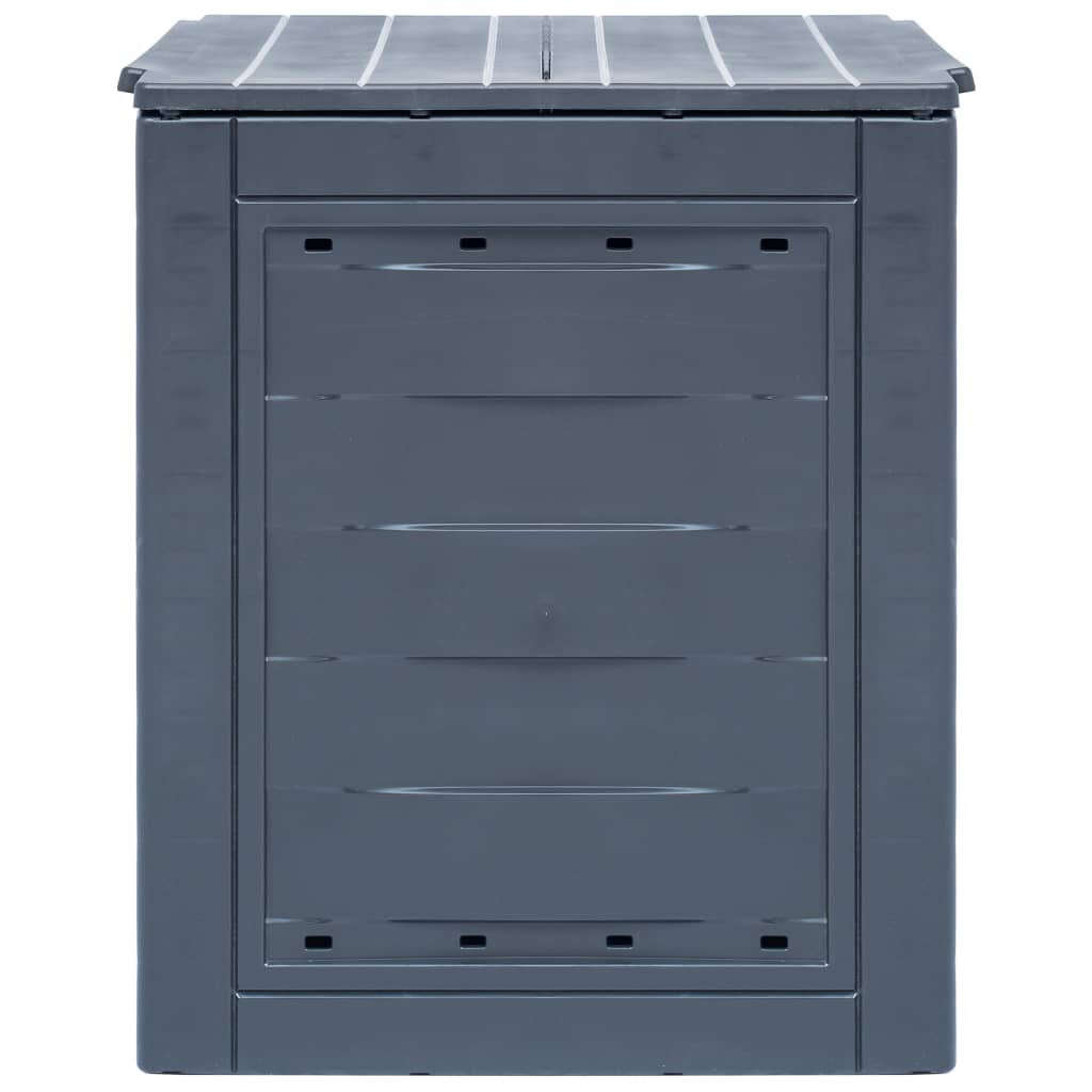 vidaXL Trädgårdskompost grå 60x60x73 cm 260 L